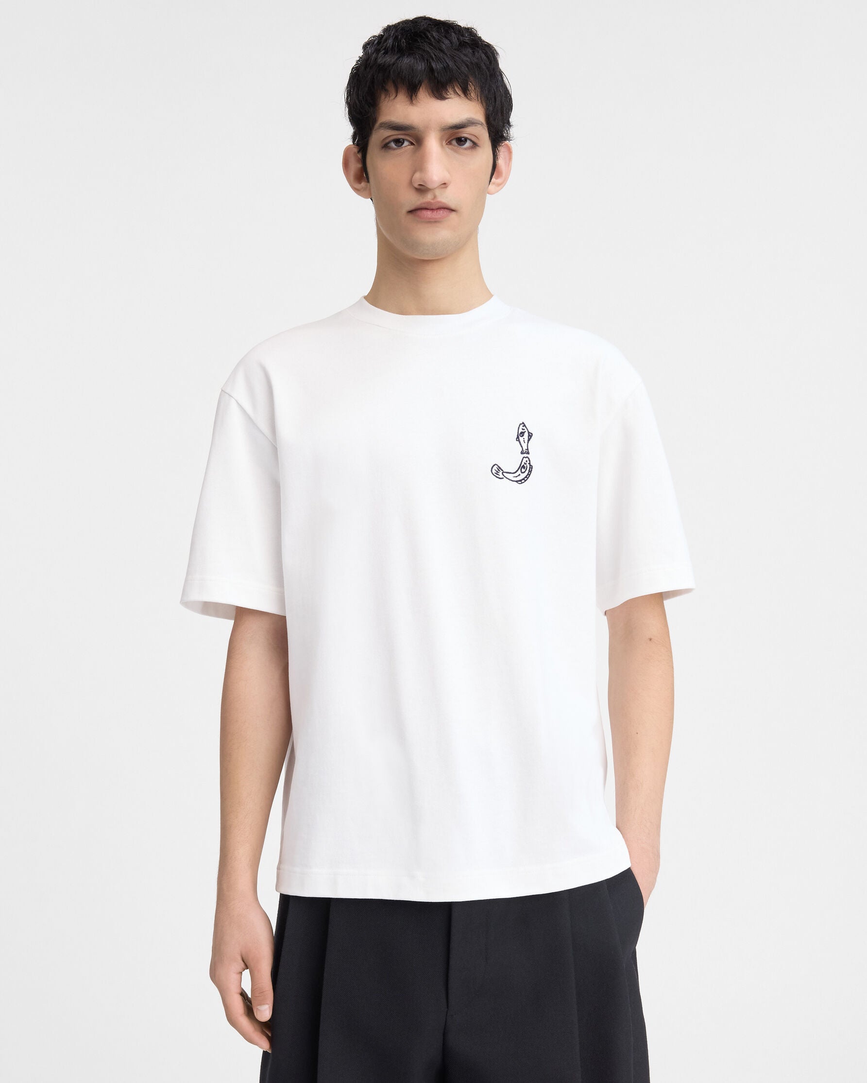 Jacquemus Футболка біла 246JS151-2125-100