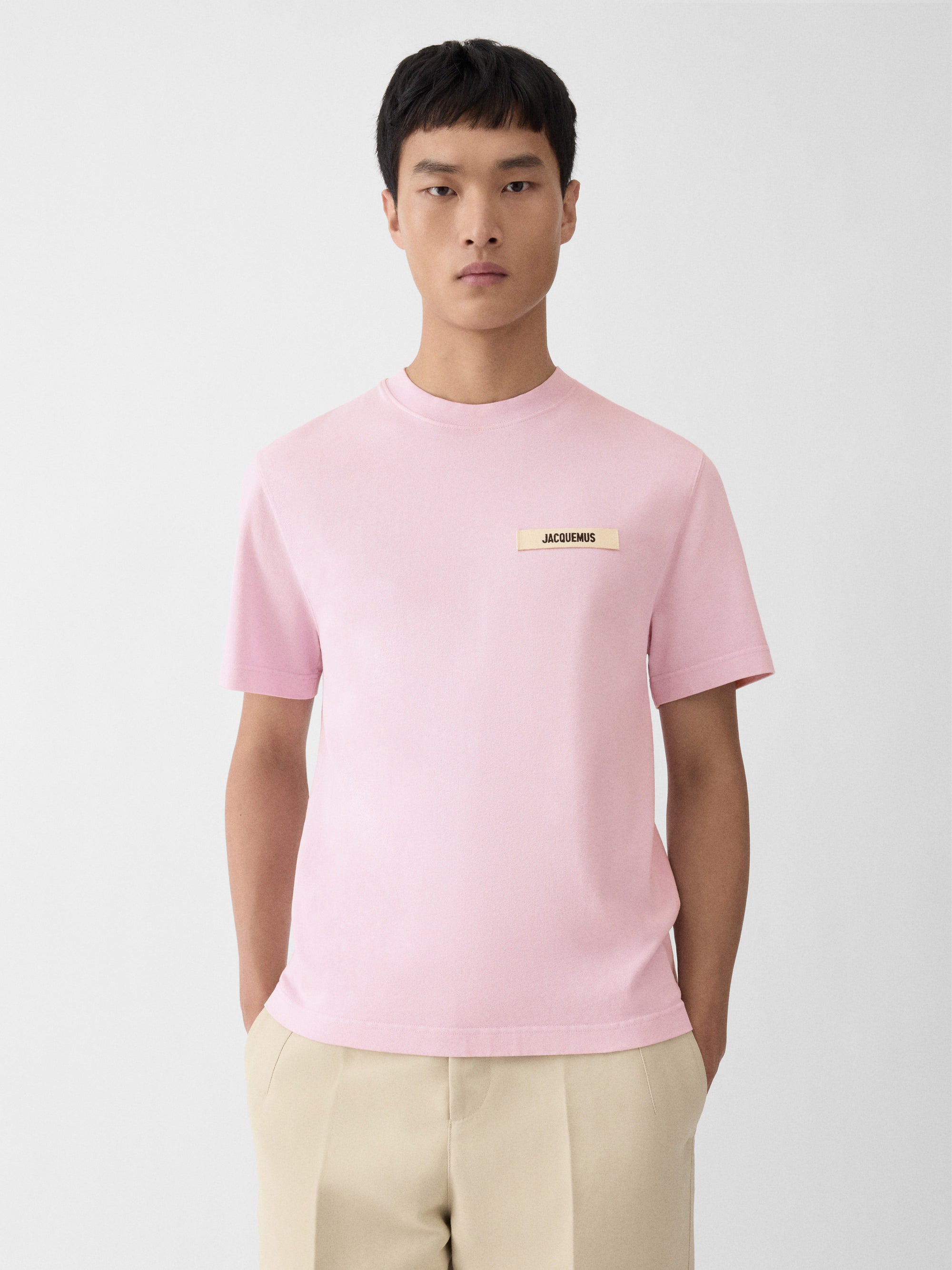 Jacquemus Футболка рожева Gros Grain TSM00133AJ00226431