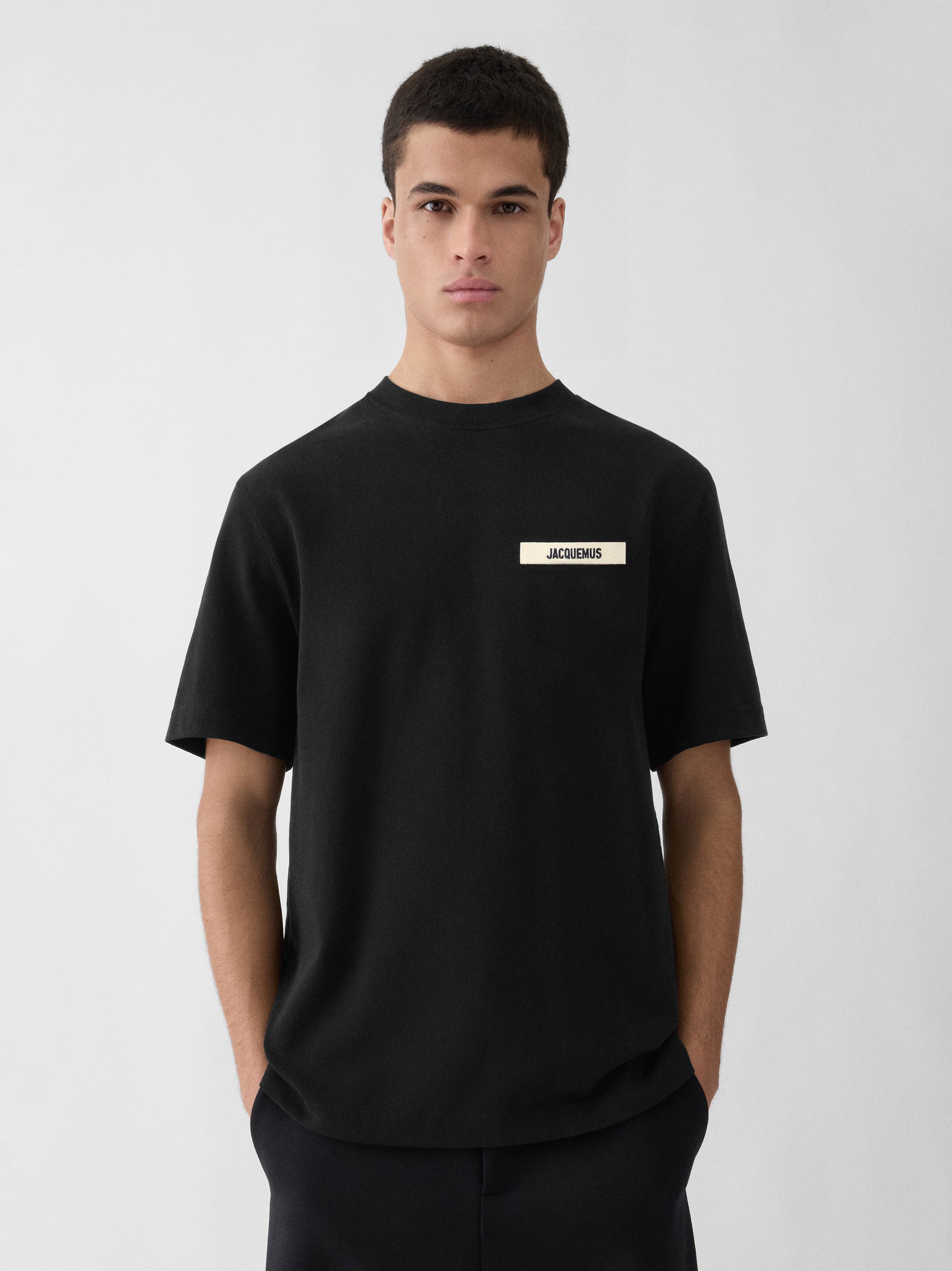 Jacquemus Футболка чорна Gros Grain 245JS208-2125-990