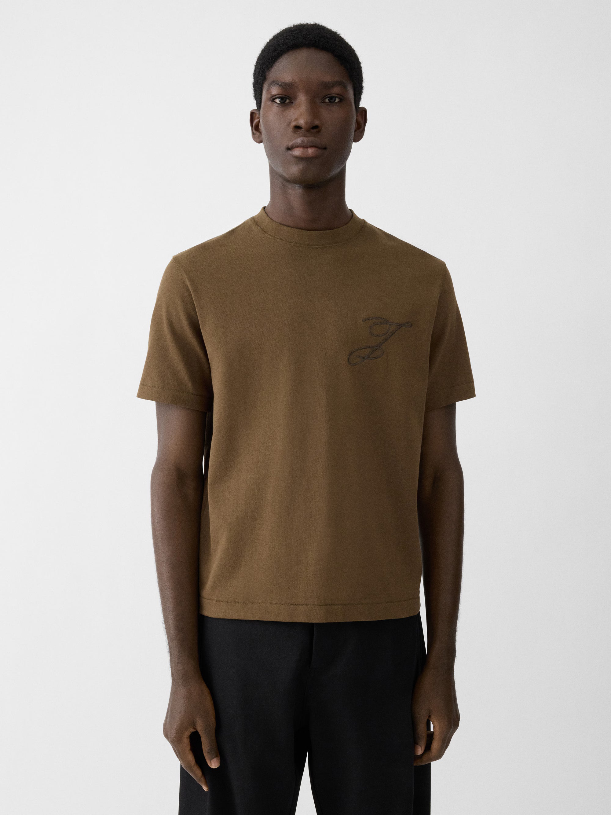 Jacquemus Футболка коричнева TSU00319AJ00226560