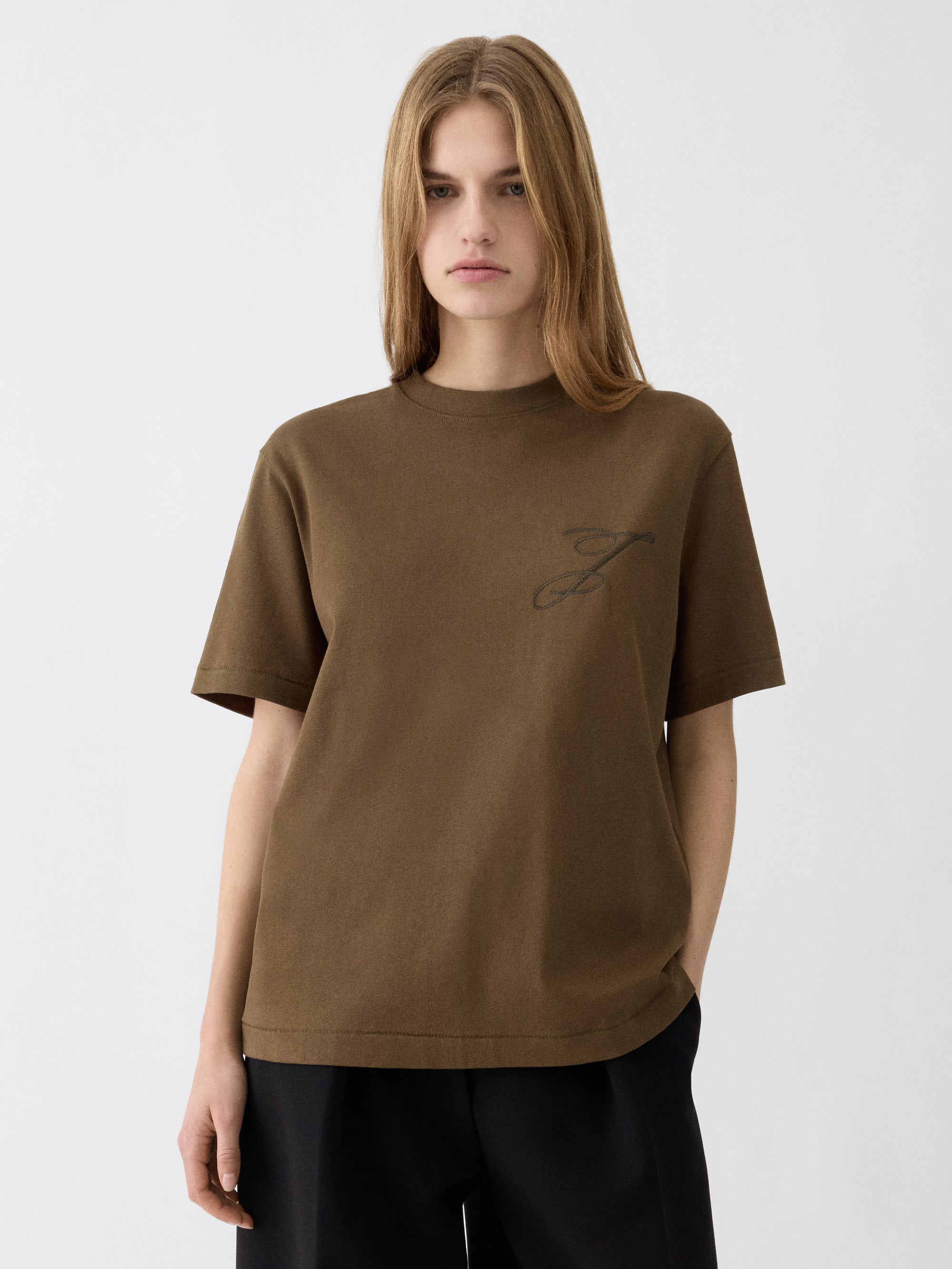 Jacquemus Футболка коричнева TSU00319AJ00226560