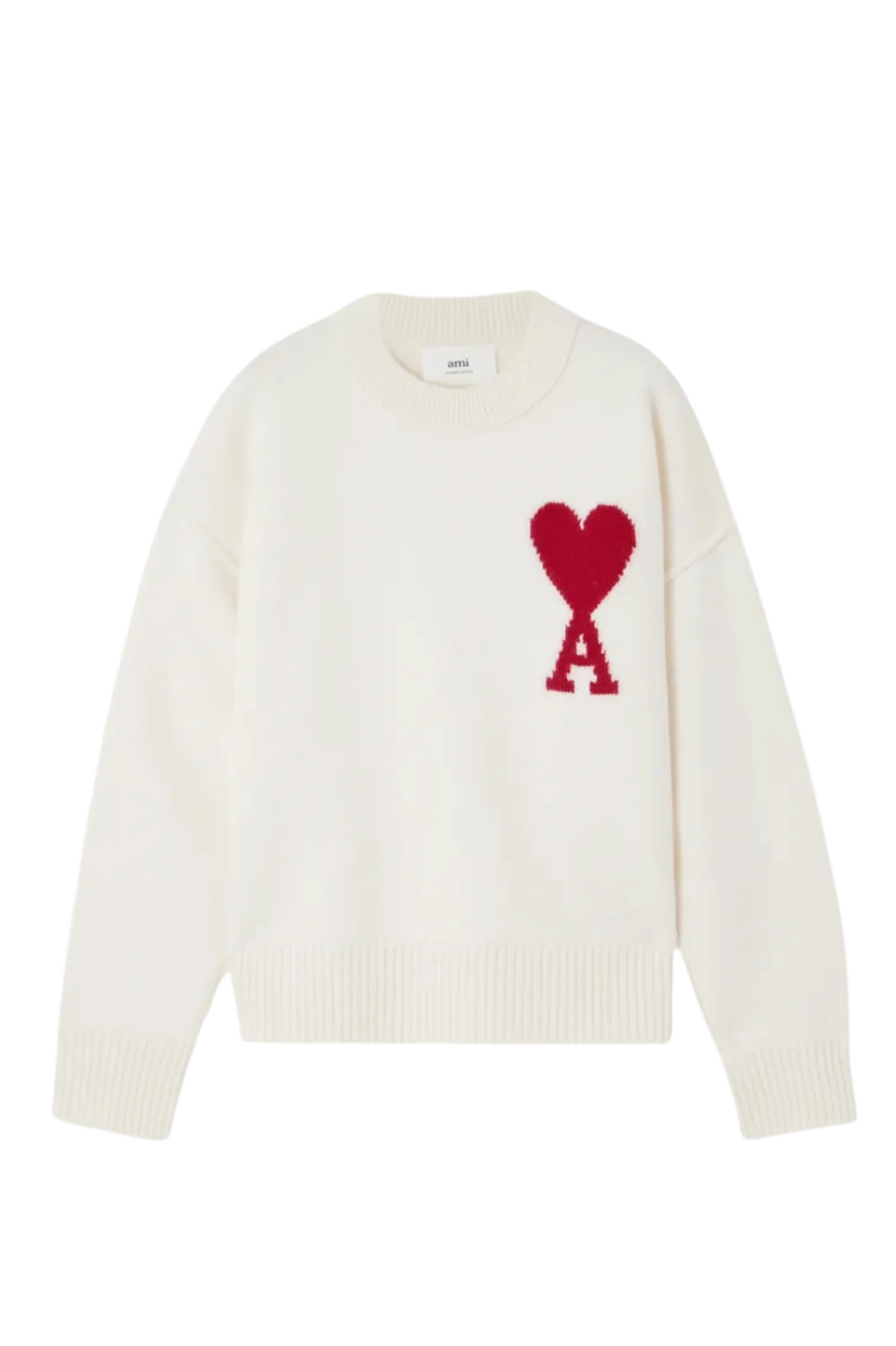 Ami Paris Светр з монограмою Ami de Coeur H20HK009.018-SW-WHITE