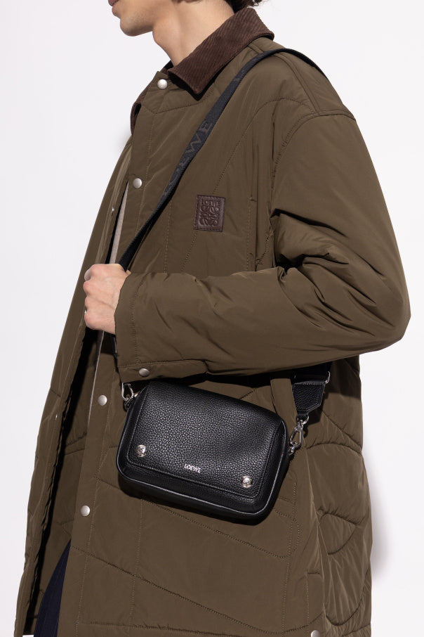 Loewe Black "Pebble Messenger Small" Shoulder Bag