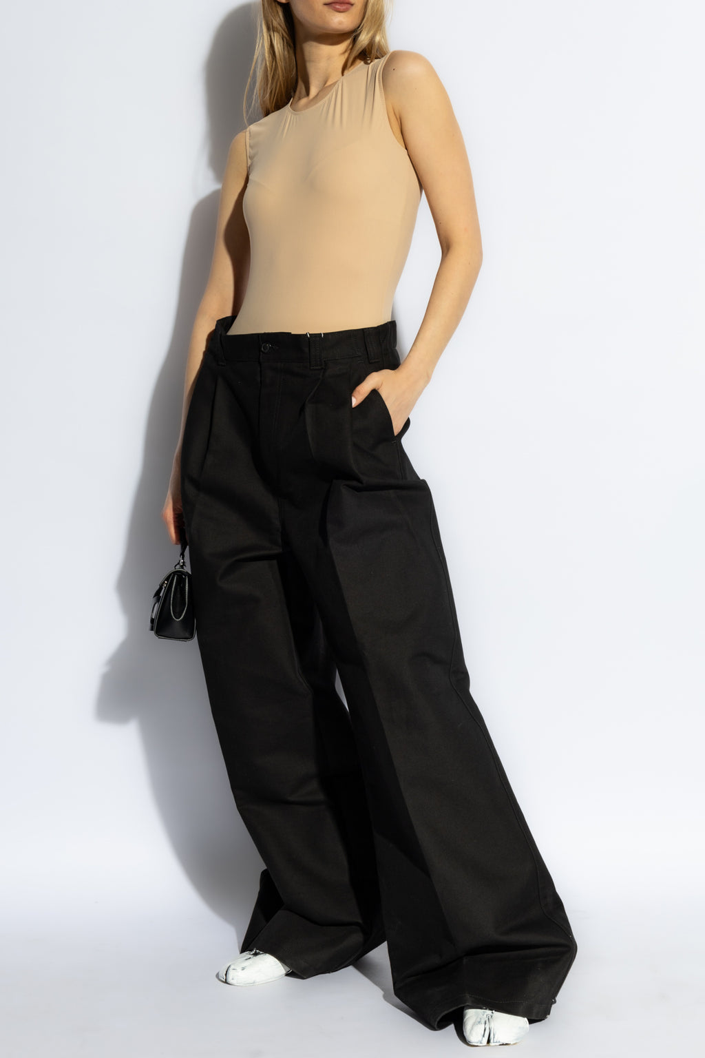 Maison Margiela Beige Sleeveless Bodysuit