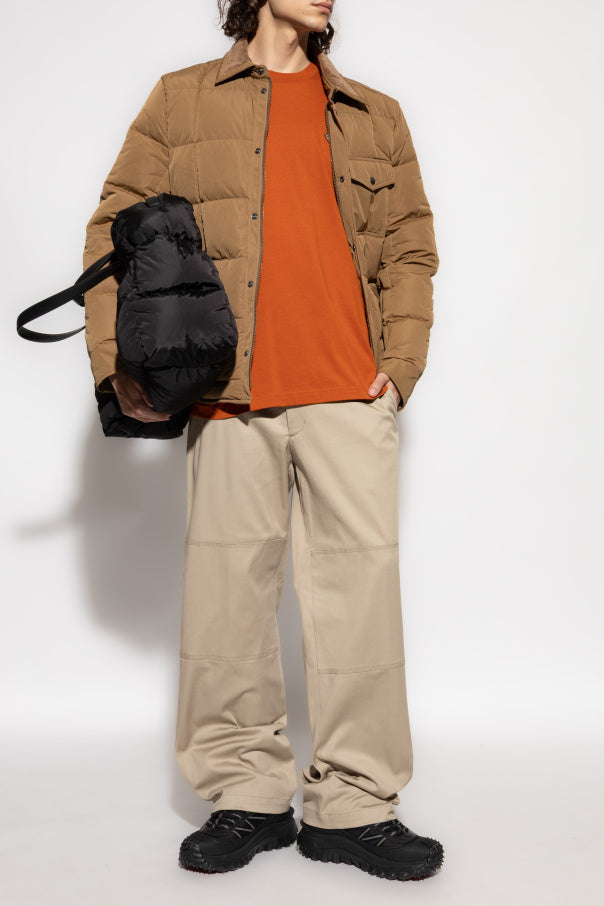 Moncler Orange T-Shirt With Logo