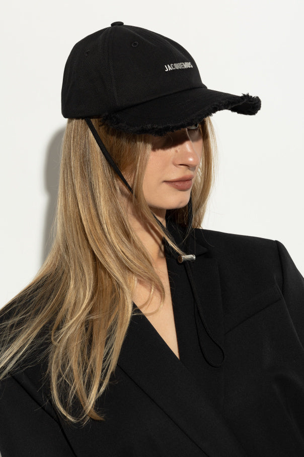 Jacquemus Black Baseball Cap