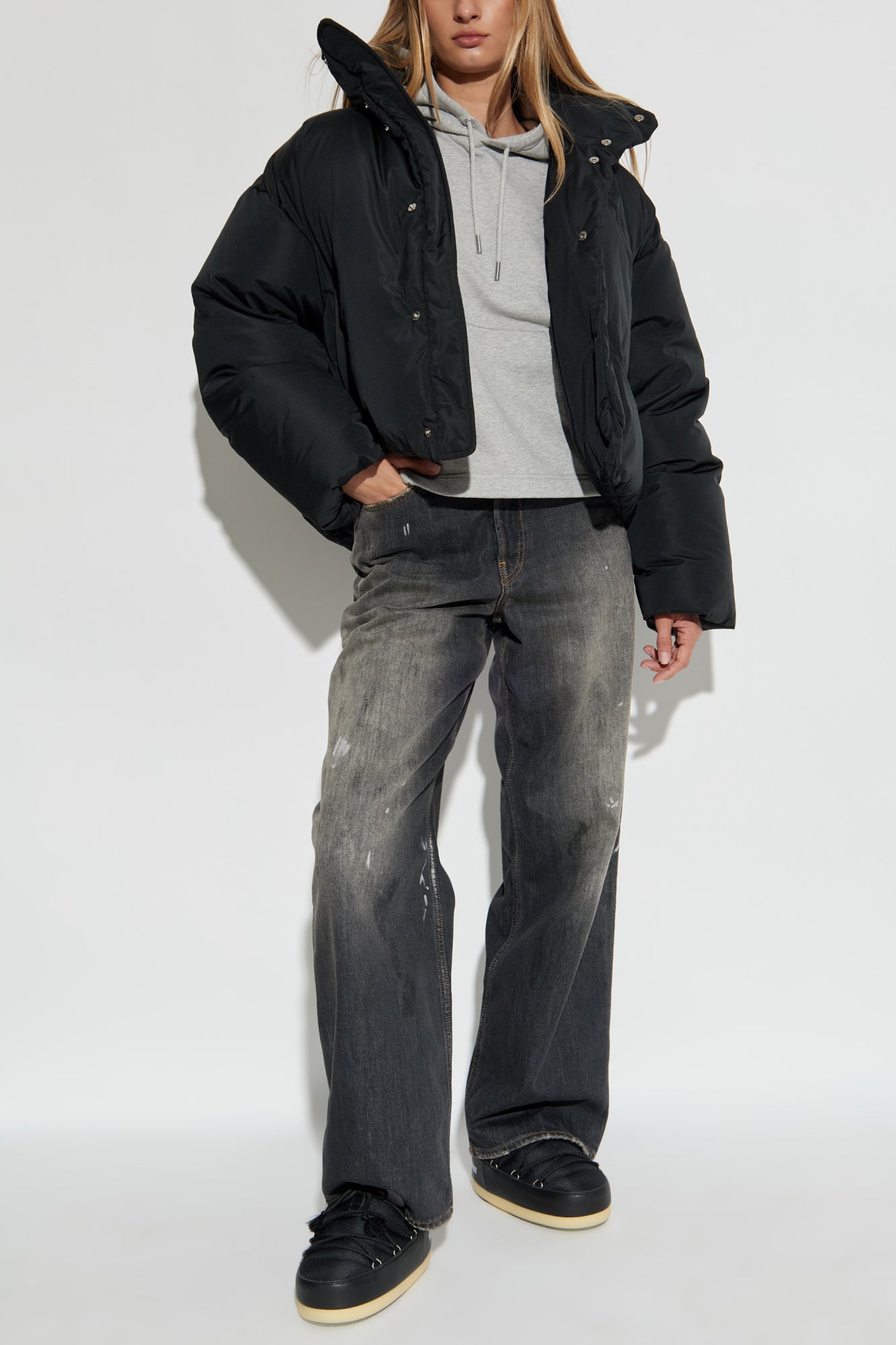 Ami Alexandre Mattiussi Black Down Jacket