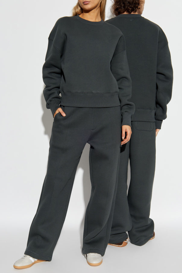 Ami Alexandre Mattiussi Grey Sweatshirt With Logo