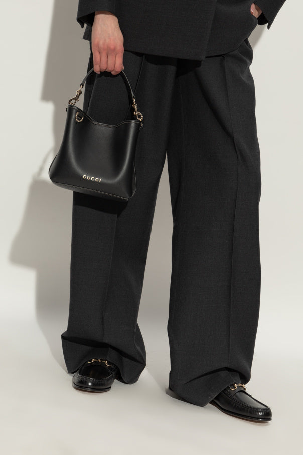 Gucci Black Handbag GG Emblem Mini