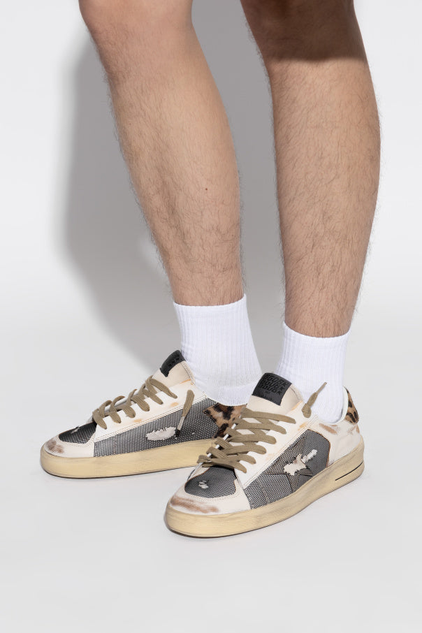 Golden Goose Cream ‘Stardan Under Net Star’ Sports Shoes