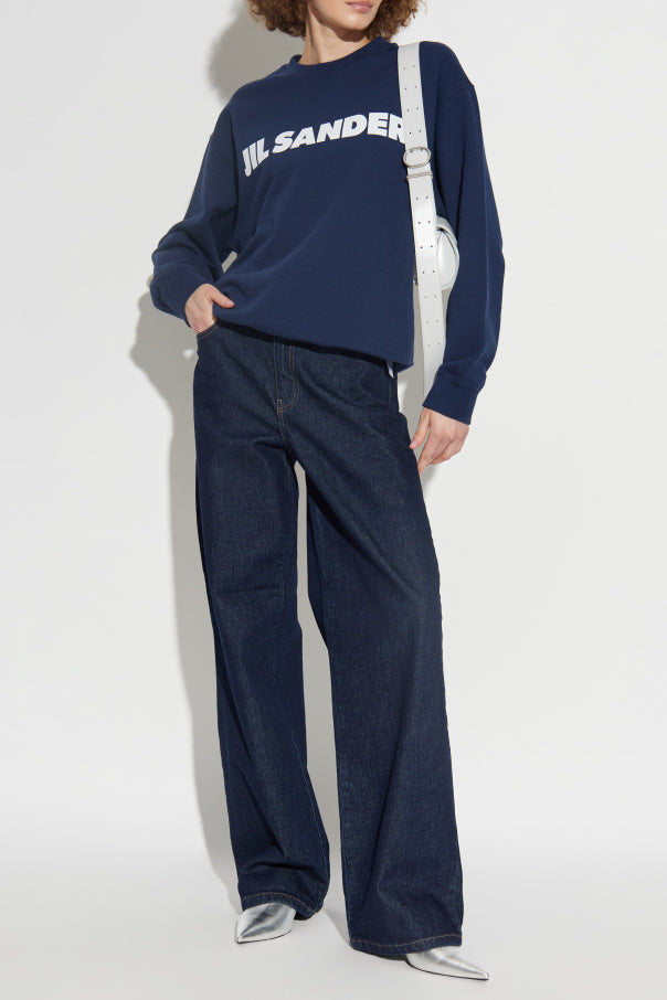 Jil Sander Navy blue Sweatshirt With Logo