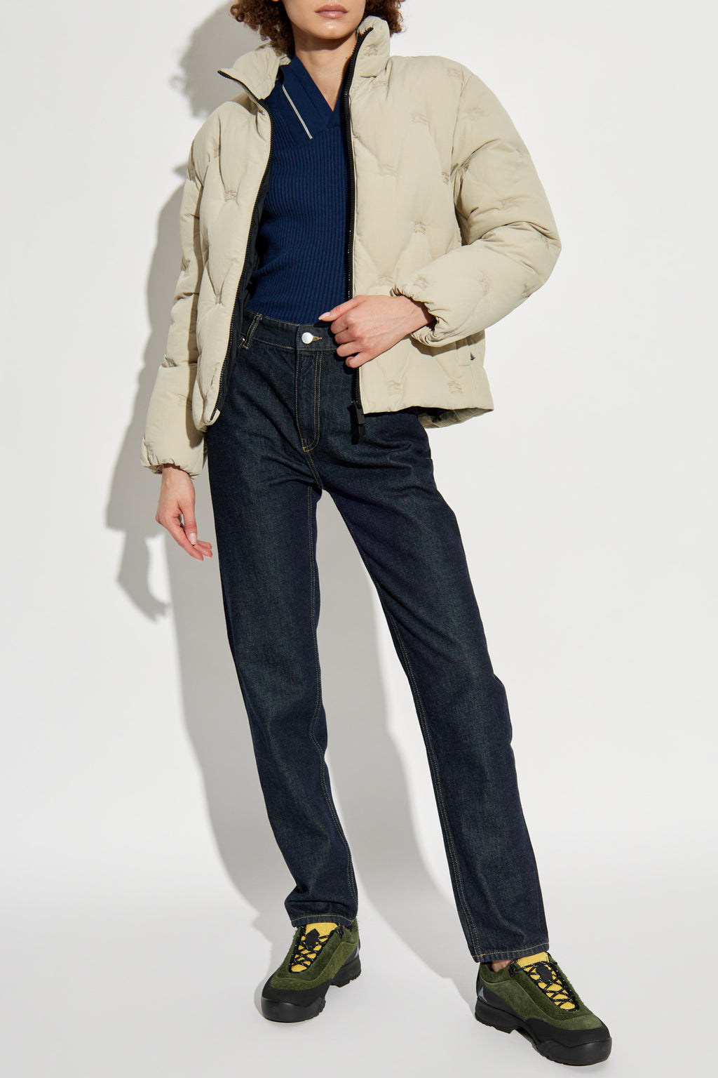 Burberry Grey Puffer Jacket