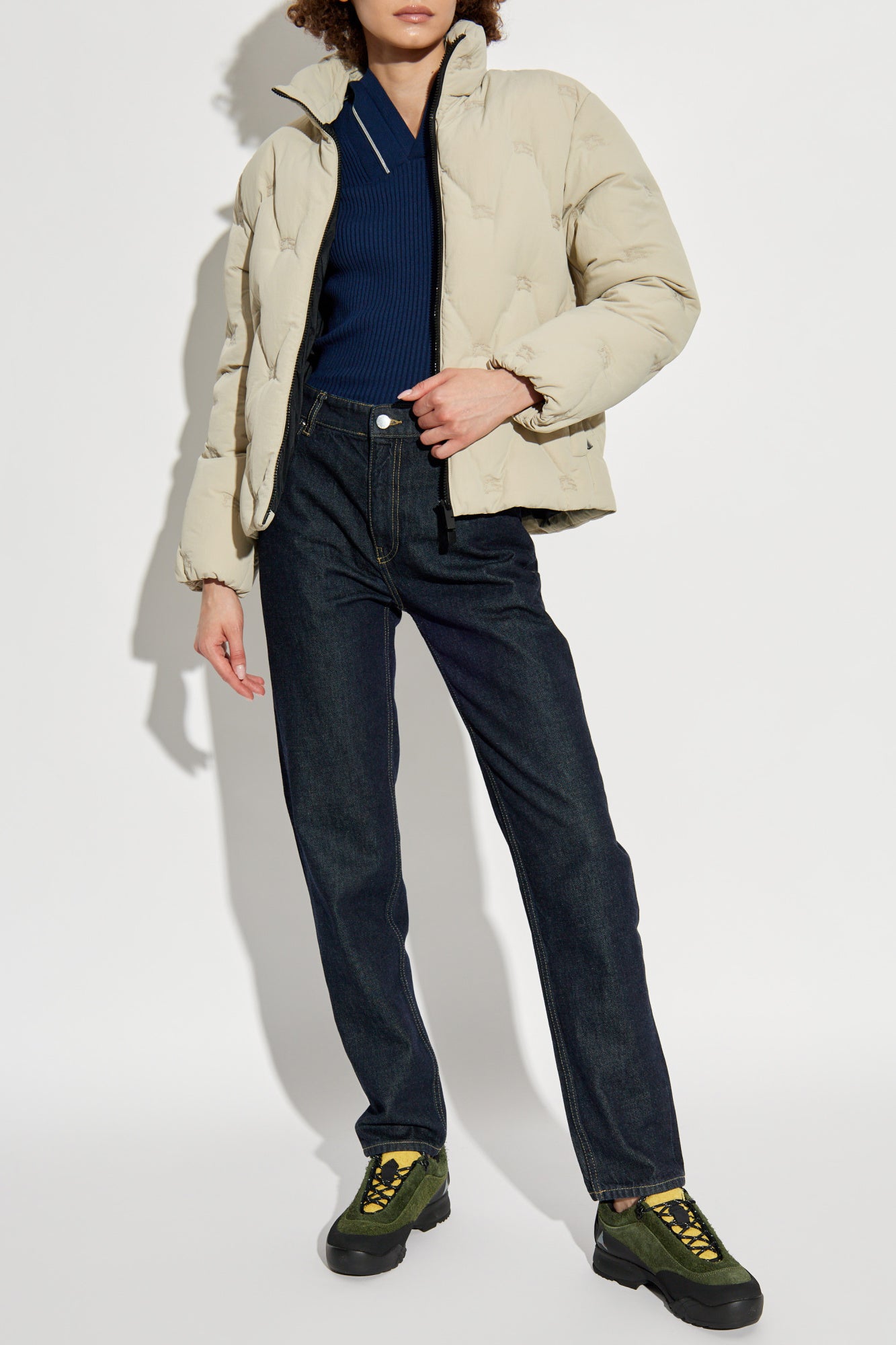 Burberry Grey Puffer Jacket