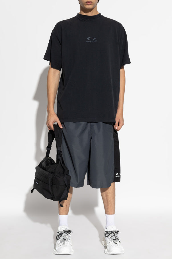 Balenciaga Black T-Shirt With Logo