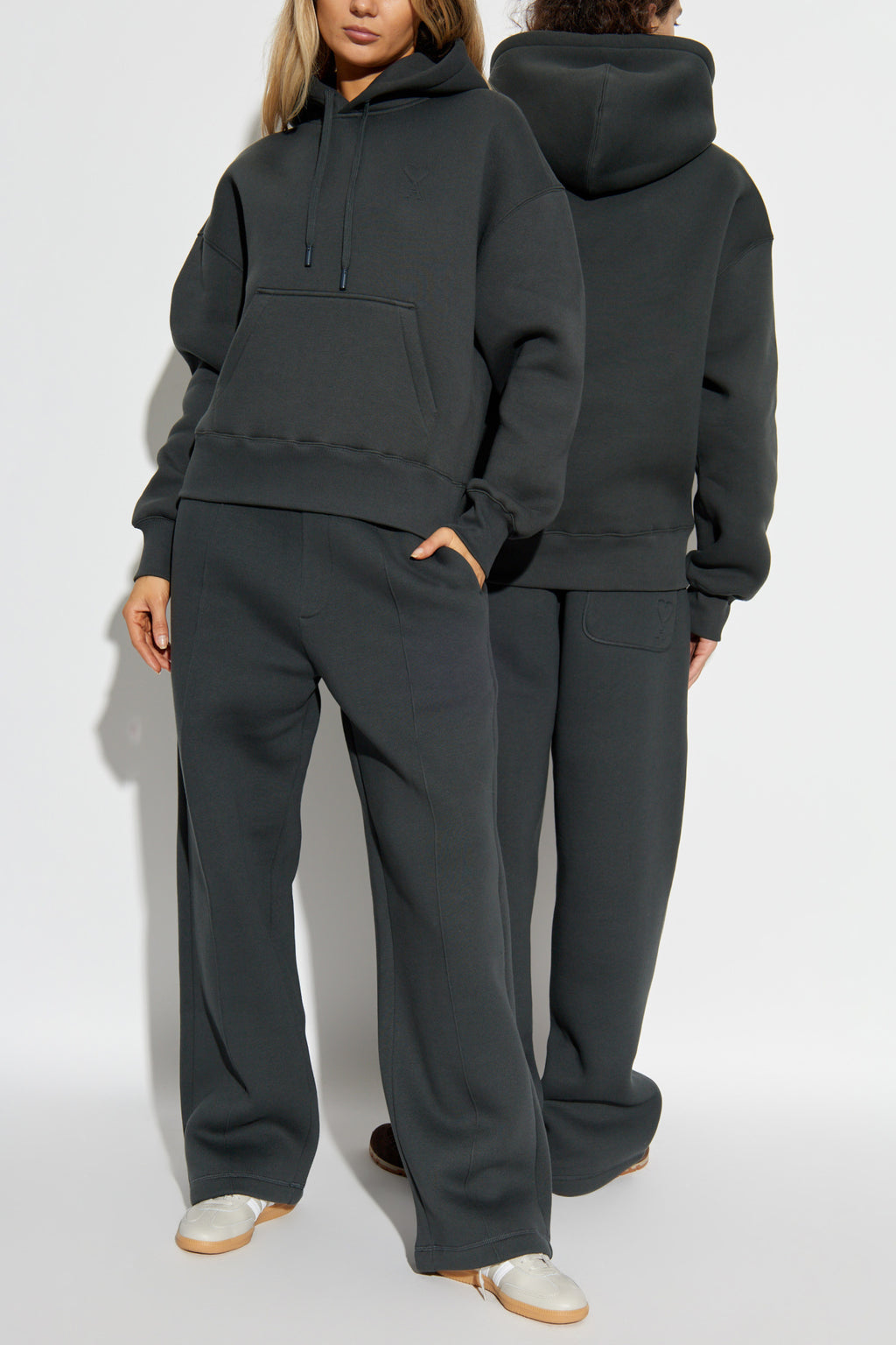 Ami Alexandre Mattiussi Grey Sweatshirt With Logo