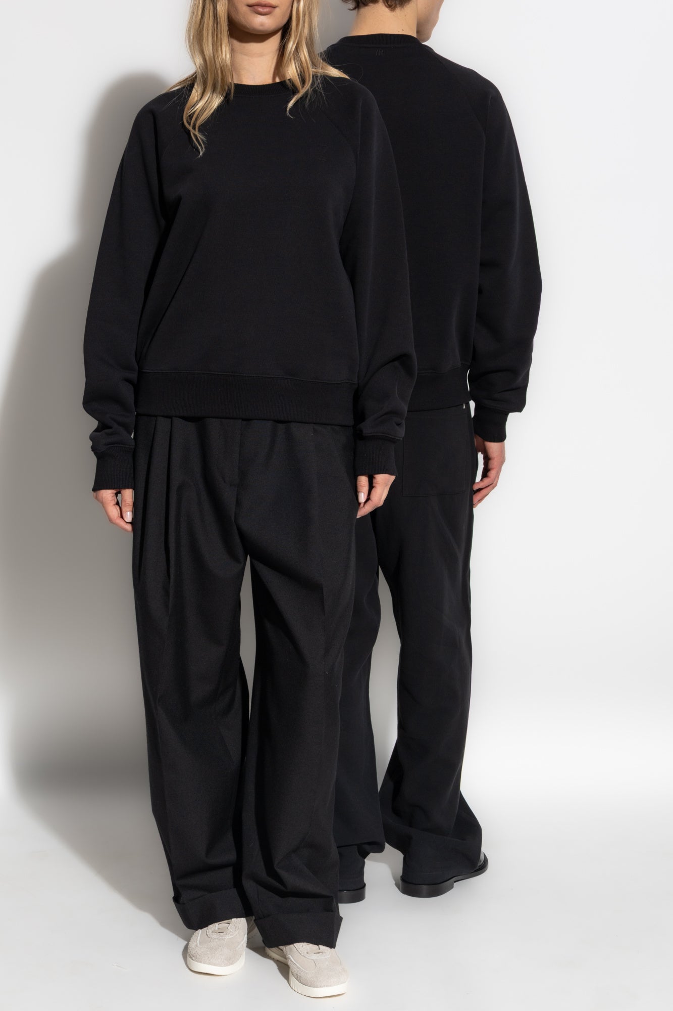 Ami Alexandre Mattiussi Black Sweatshirt With Logo