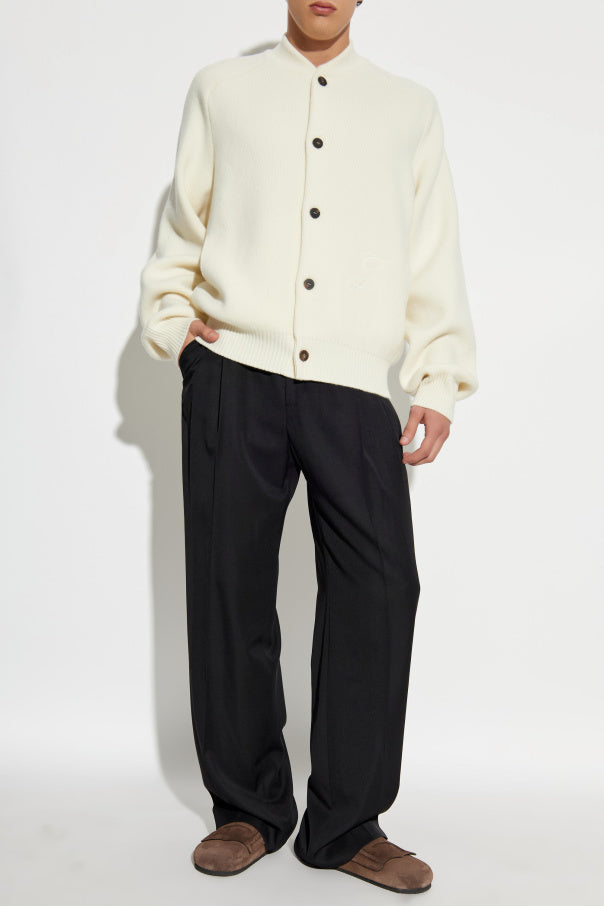 Jacquemus Cream Wool Cardigan ‘Pallone’