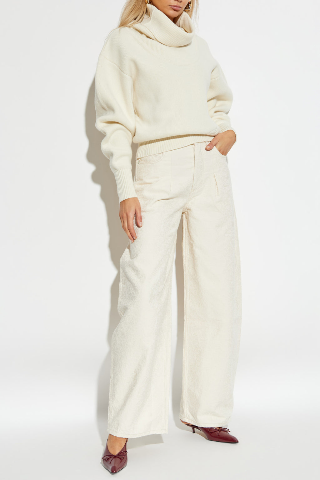 Jacquemus Cream Wool Turtleneck ‘Pallone’