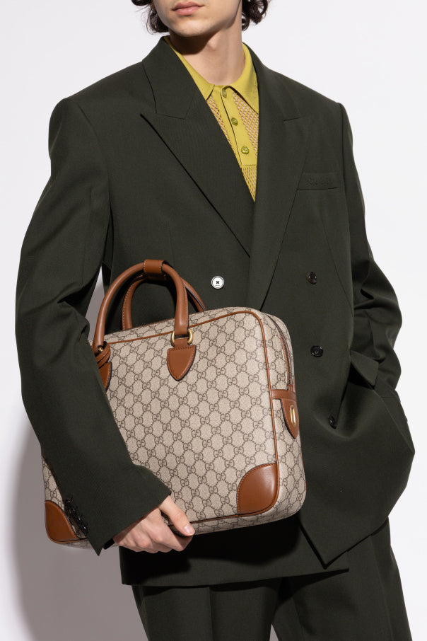 Gucci Beige Canvas Handbag GG Supreme