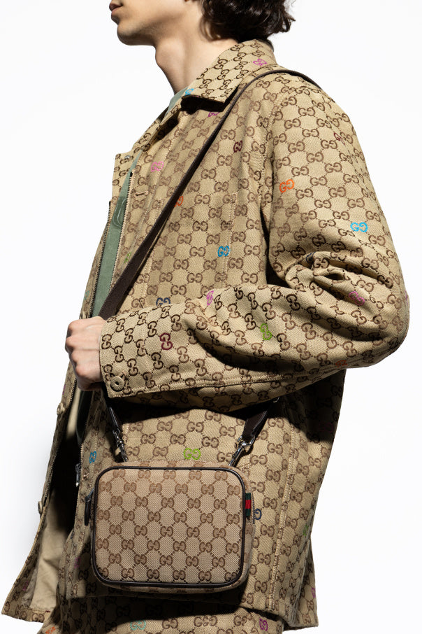 Gucci Beige Shoulder Bag With Monogram