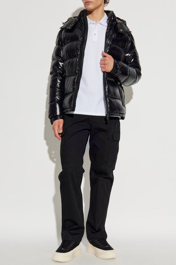 Moncler White Cotton Polo