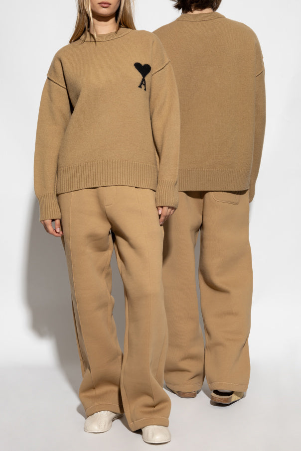 Ami Alexandre Mattiussi Beige Wool Sweater