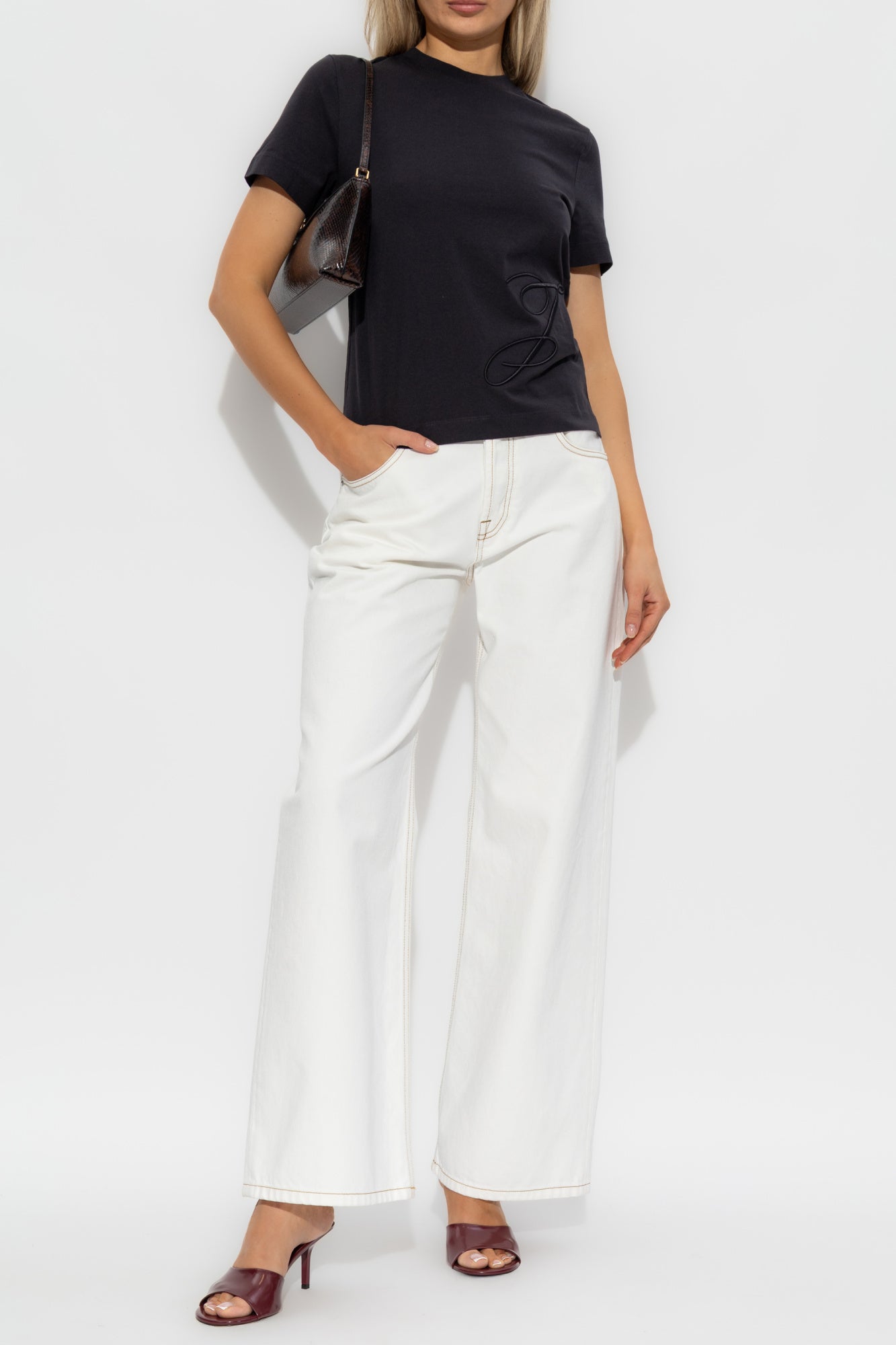 Jacquemus Black T-shirt With Logo