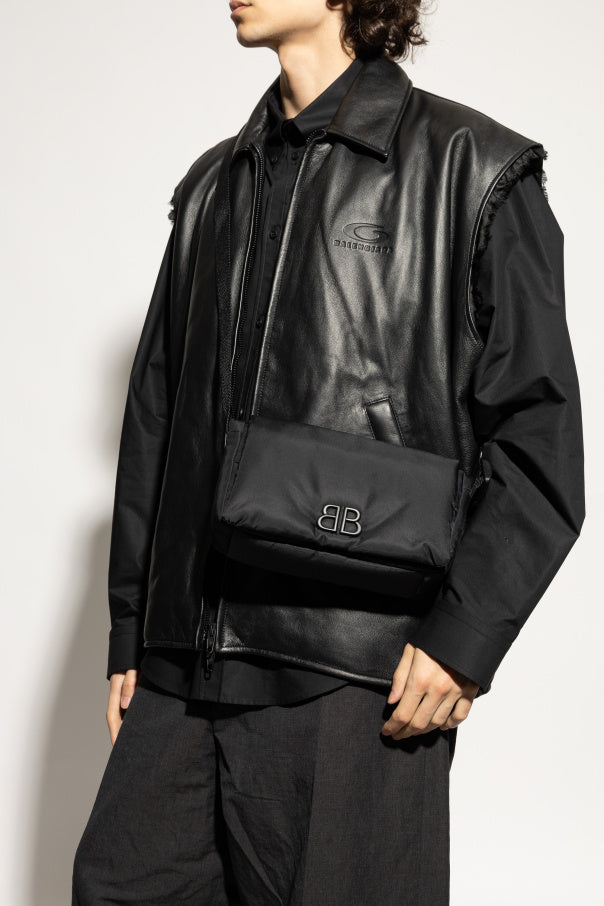 Balenciaga Black Shoulder Bag With Logo