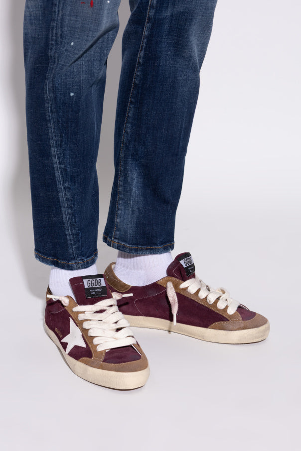 Golden Goose Burgundy ‘Super-Star Penstar Classic With’ Sports Shoes