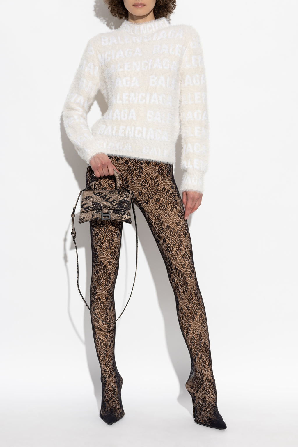 Balenciaga Cream Monogram Sweater