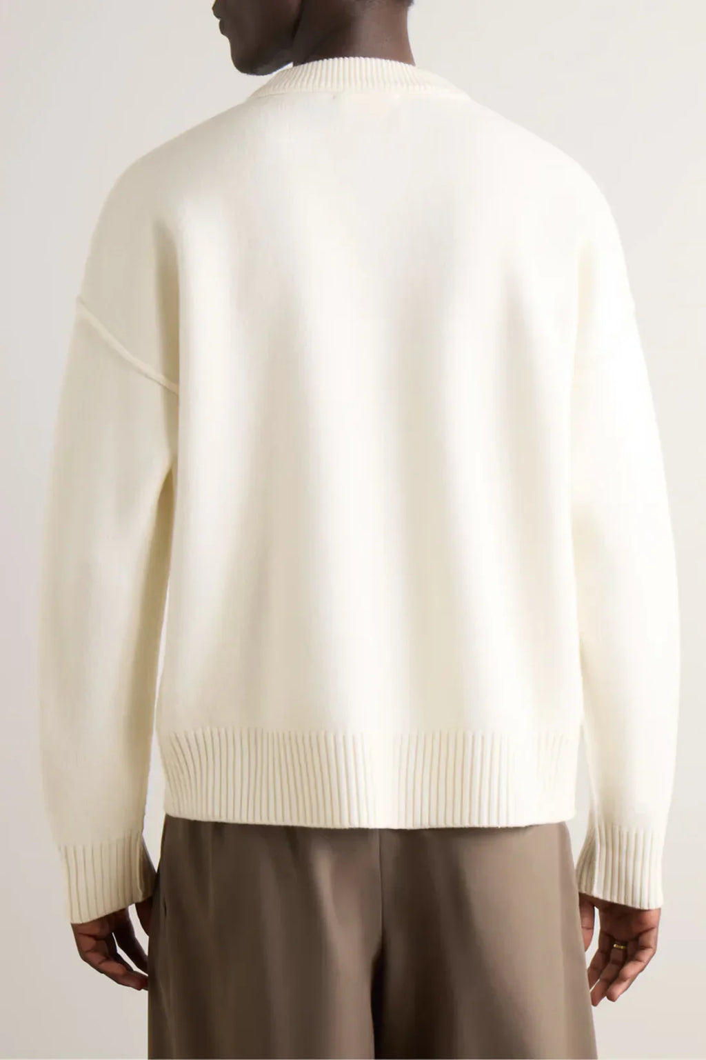 Ami Paris Светр з монограмою Ami de Coeur H20HK009.018-SW-WHITE
