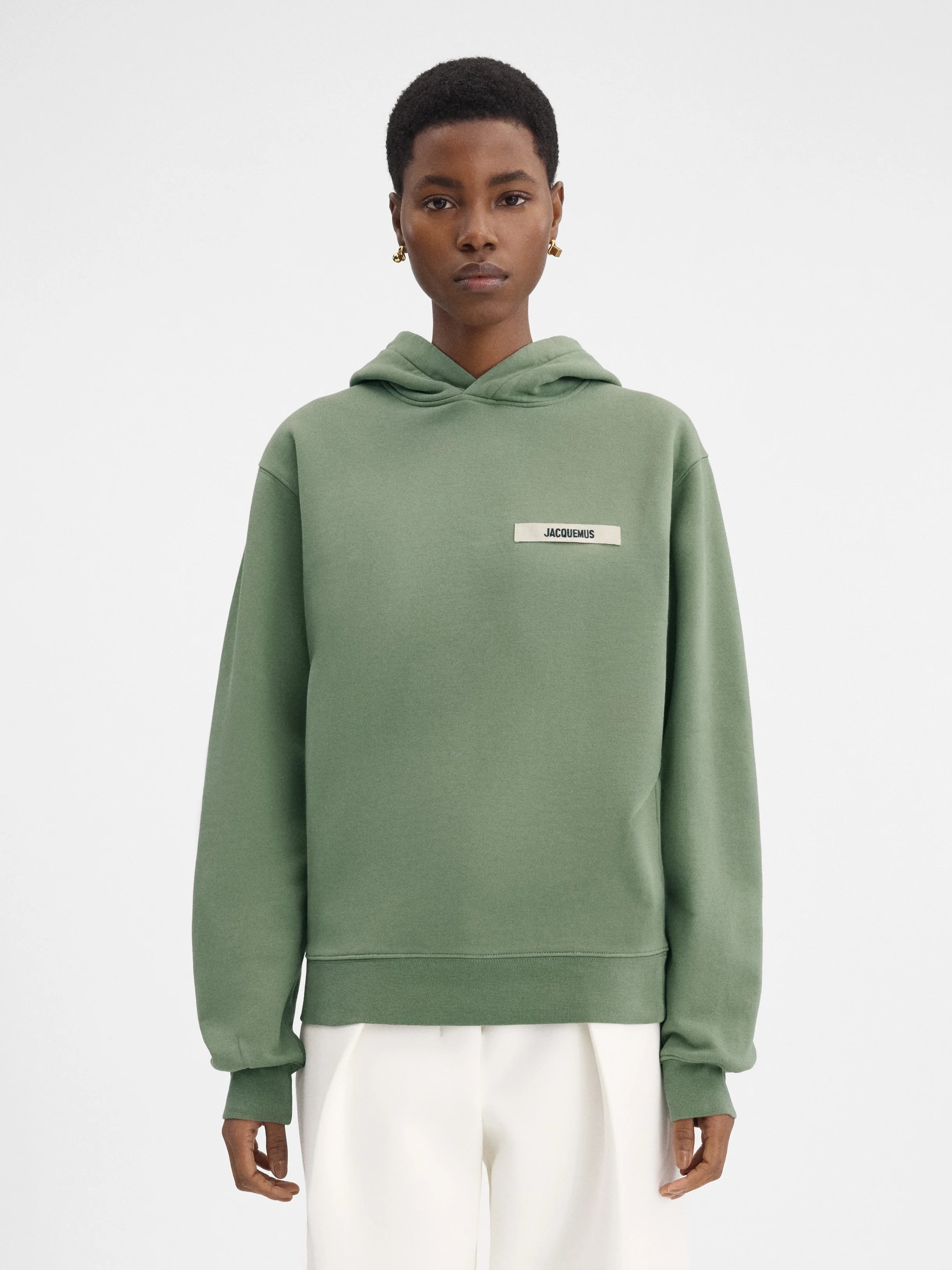 Jacquemus Худі зелений Gros Grain 245JS247-2036-512