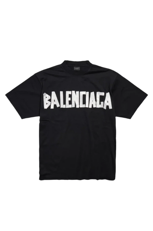 New Tape Type T-Shirt Medium Fit Black 739784TQVQ81073