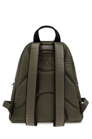 Gucci Green Monogram Backpack