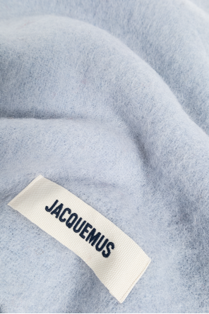 Jacquemus Light Blue Scarf With Logo
