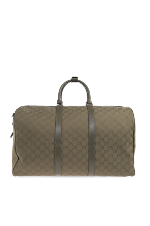 Gucci Green Carry-On Bag With 'GG' Pattern