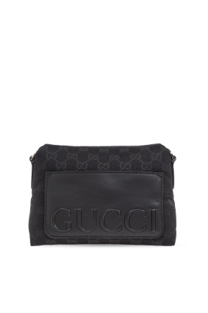 Gucci Black Shoulder Bag With Web Strap