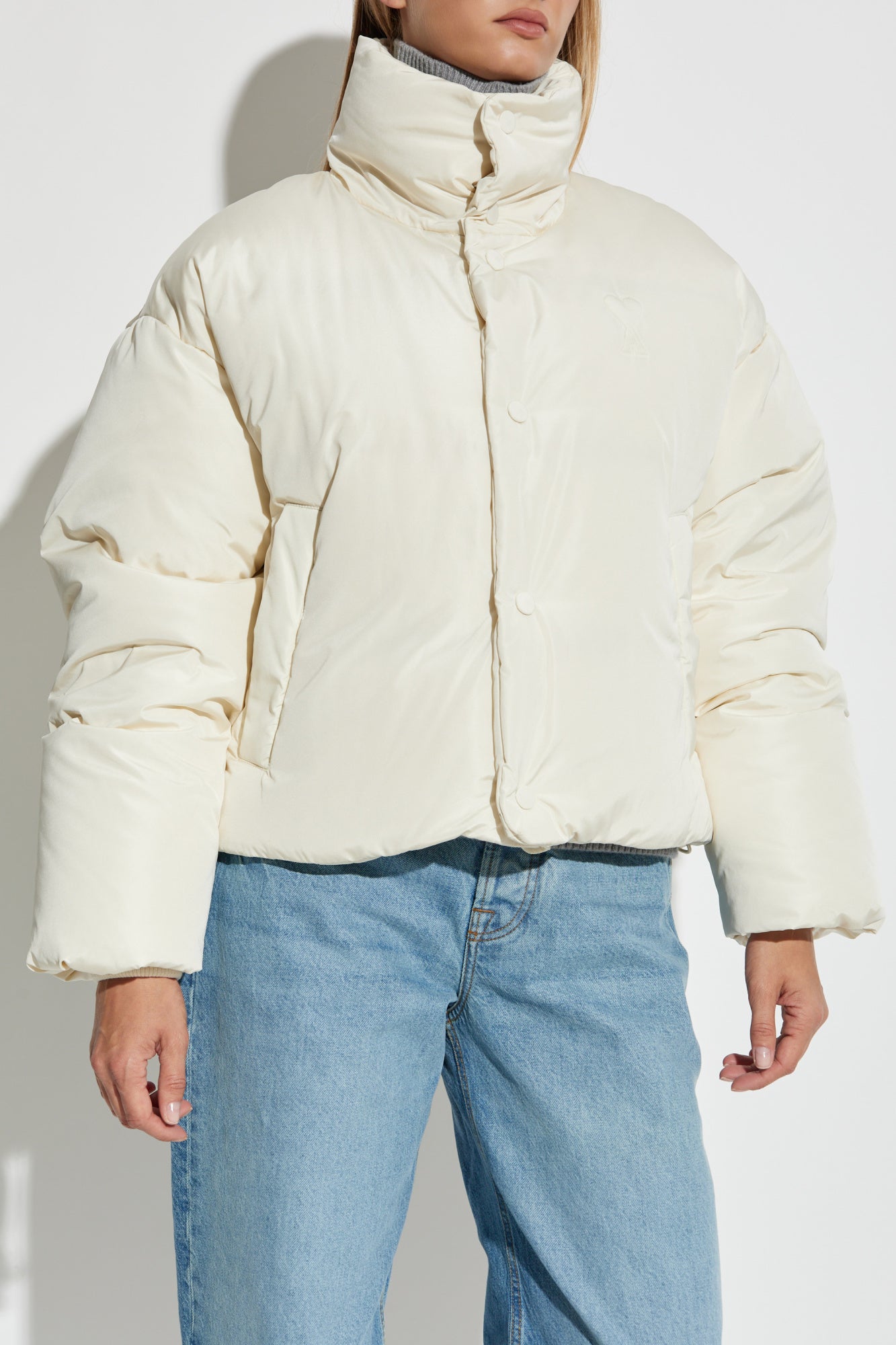 Ami Alexandre Mattiussi Cream Down Jacket