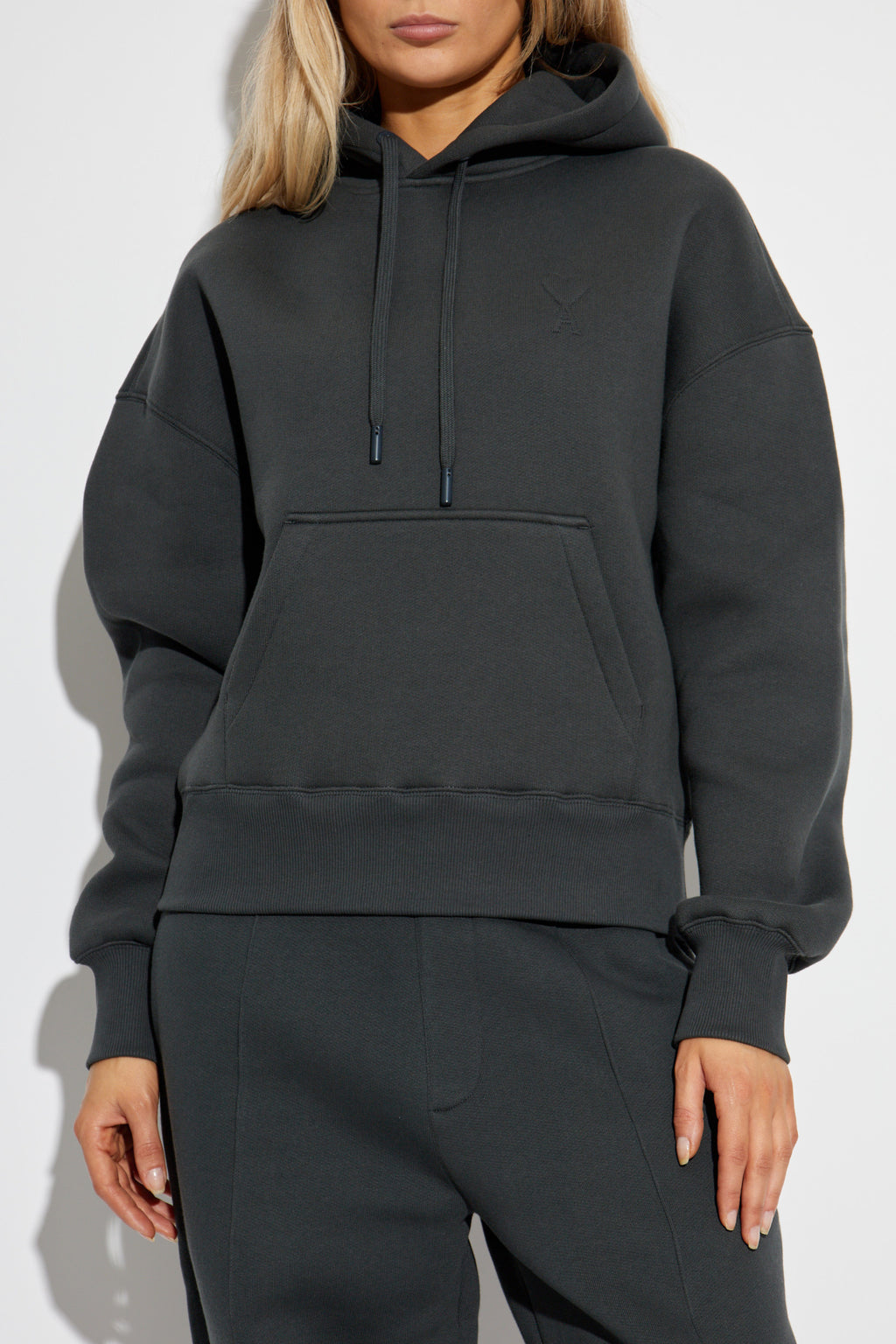 Ami Alexandre Mattiussi Grey Sweatshirt With Logo