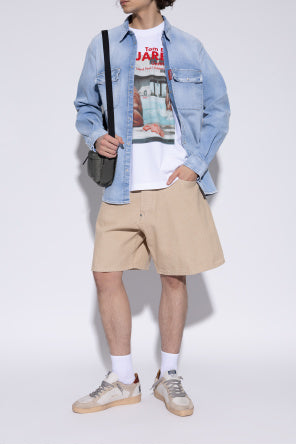 Golden Goose Beige 'Ballstar Double Quarter With Fol' Sports Shoes