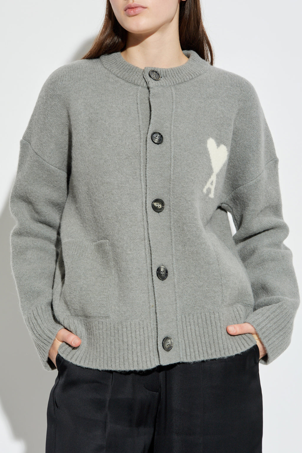 Ami Alexandre Mattiussi Grey Sweater