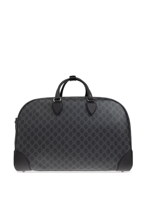 Gucci Black Carry-On Bag Emblem Medium