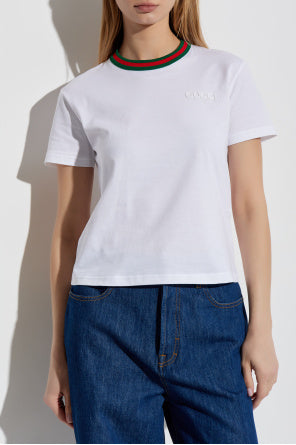 Gucci White T-shirt With Logo