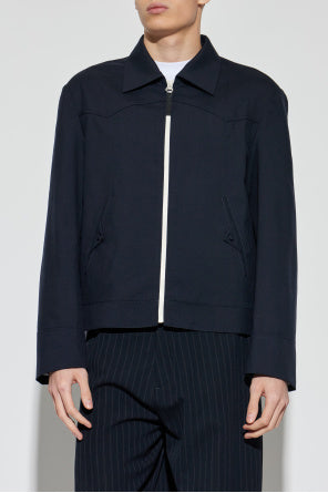 Marni Navy Blue Wool Jacket