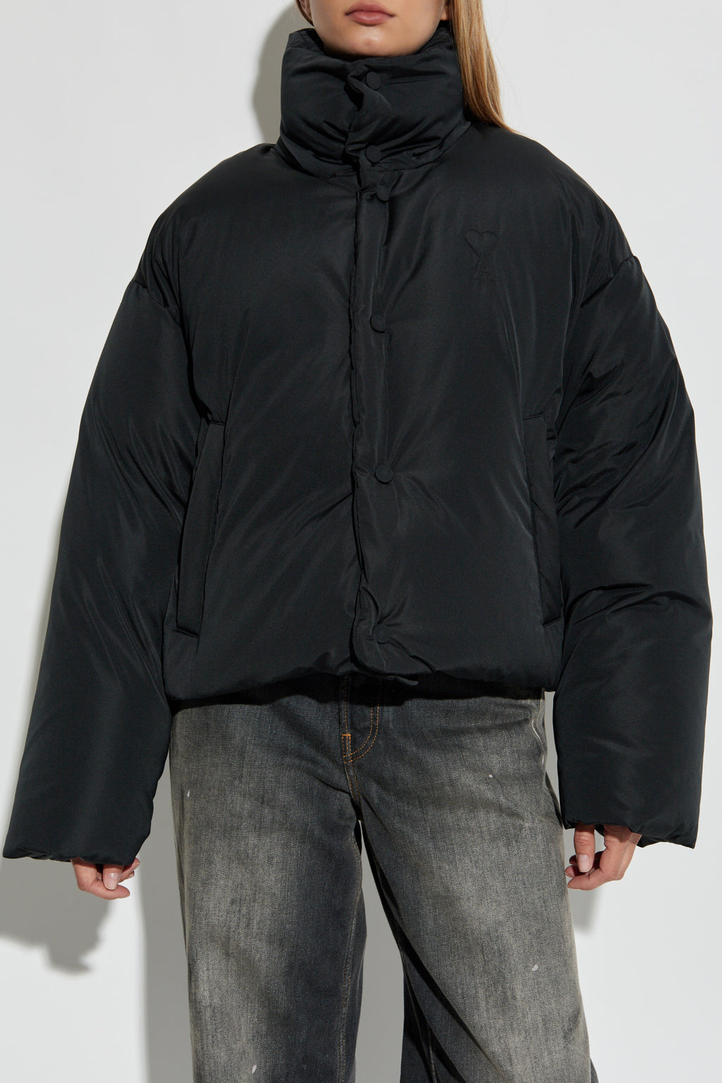 Ami Alexandre Mattiussi Black Down Jacket