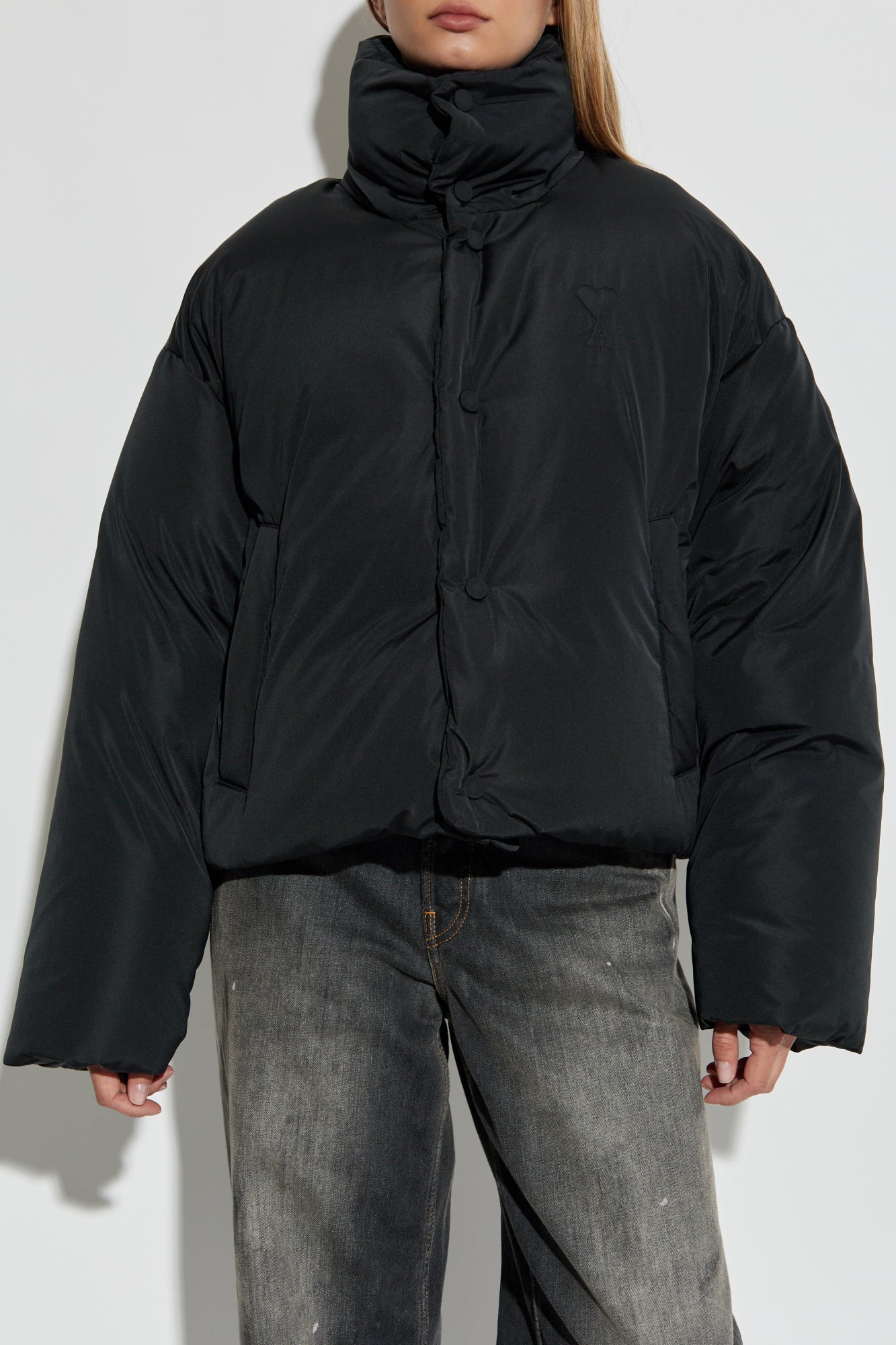 Ami Alexandre Mattiussi Black Down Jacket