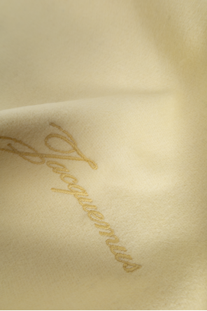 Jacquemus Yellow Scarf With Logo