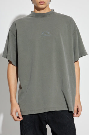 Balenciaga Grey T-Shirt With Logo