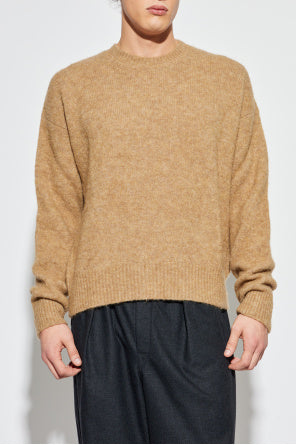 Ami Alexandre Mattiussi Beige Crew Neck Sweater