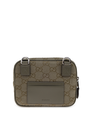 Gucci Green Shoulder Bag With "GG" Pattern